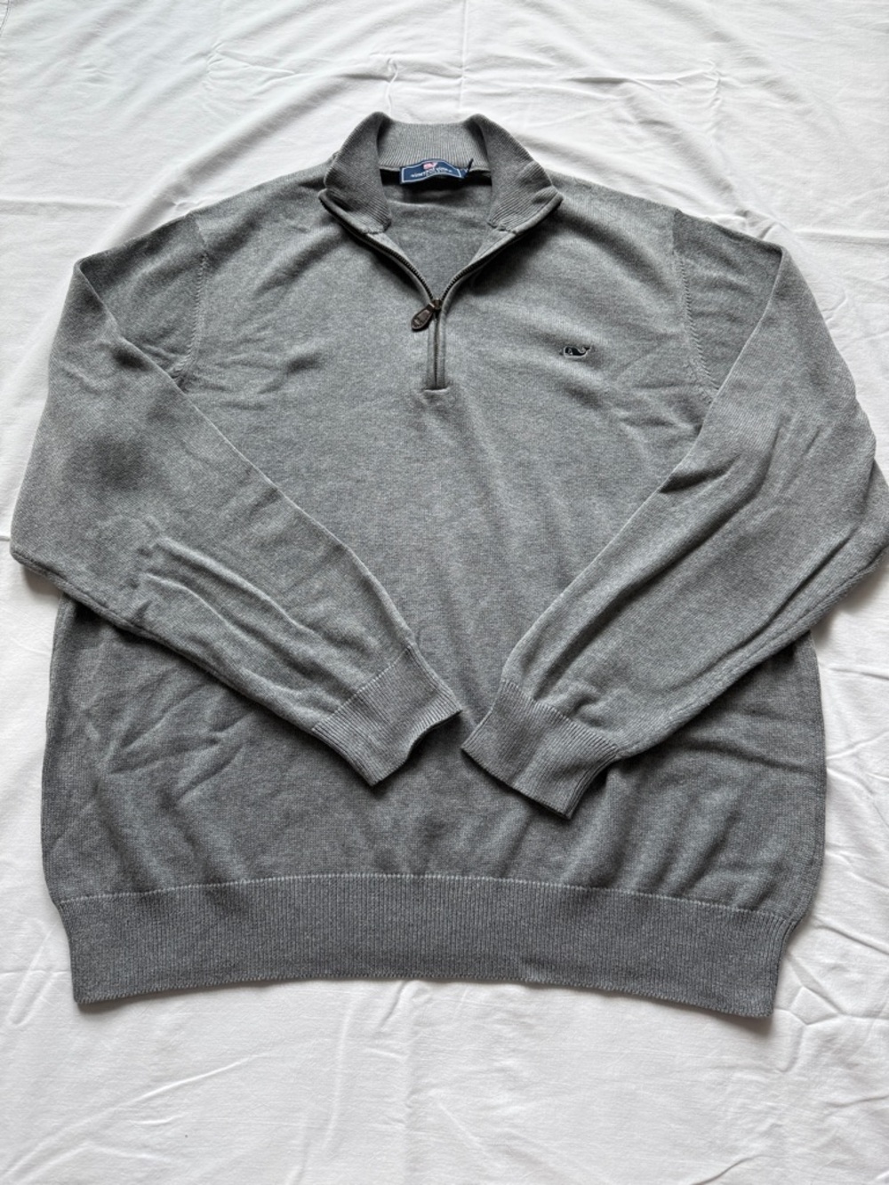 Vineyard Vines Men’s Gray Quarter-Zip Pullover
